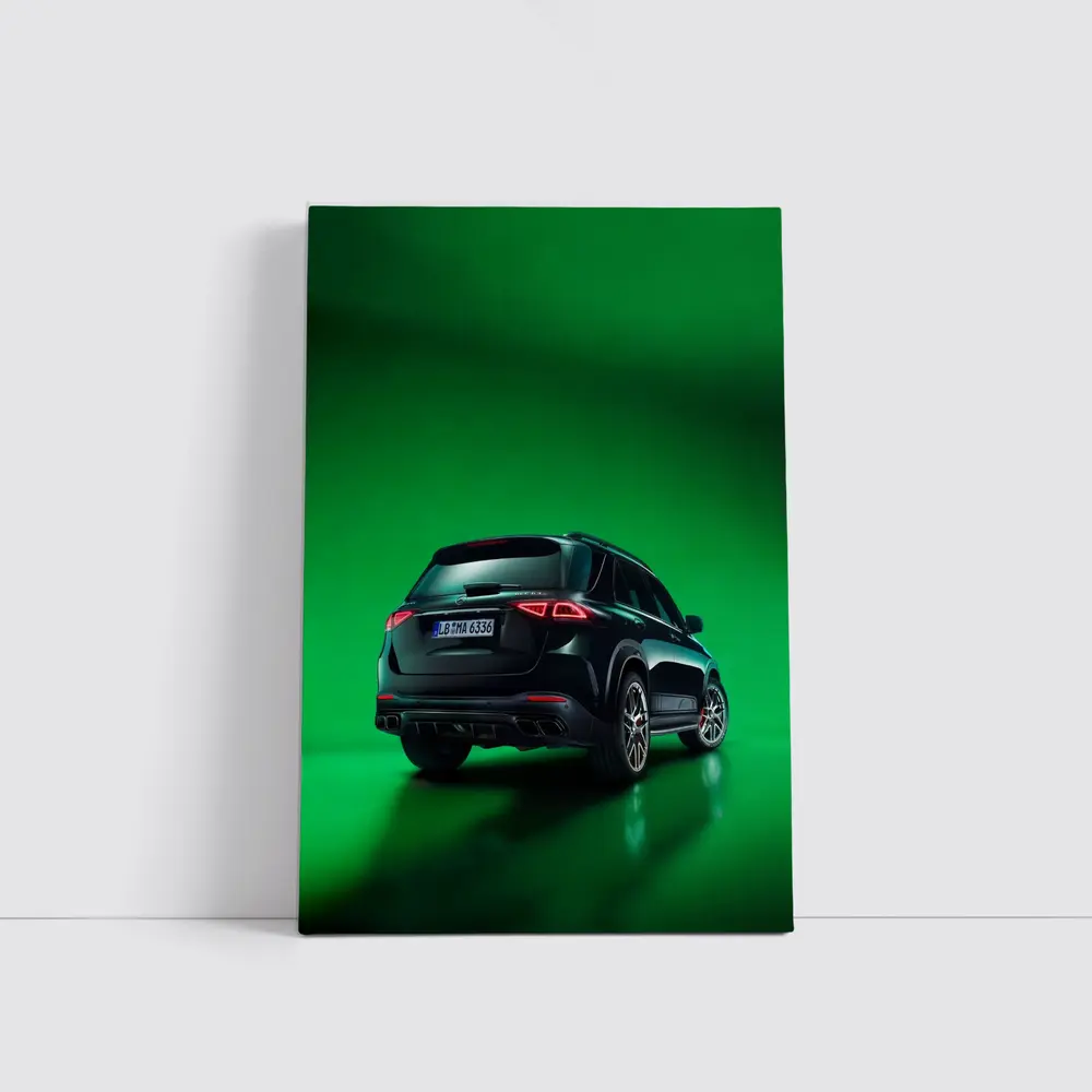 Mercedes AMG GLE Green Neon Studio – Wall Art